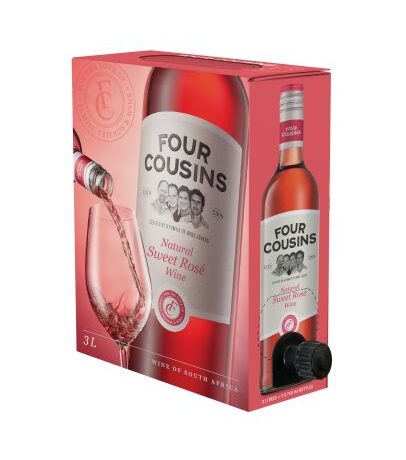 Four Cousin Sweet Rose Bag in Box 3LTRS